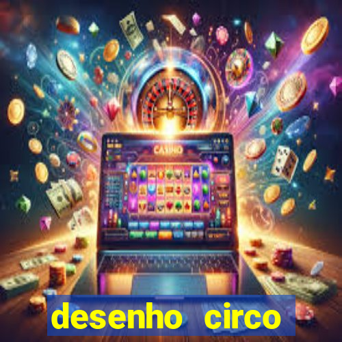 desenho circo digital para colorir